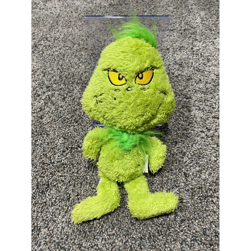 Dr Seuss The Grinch Green Shaggy Plush Pet Dog Toy Holiday Christmas